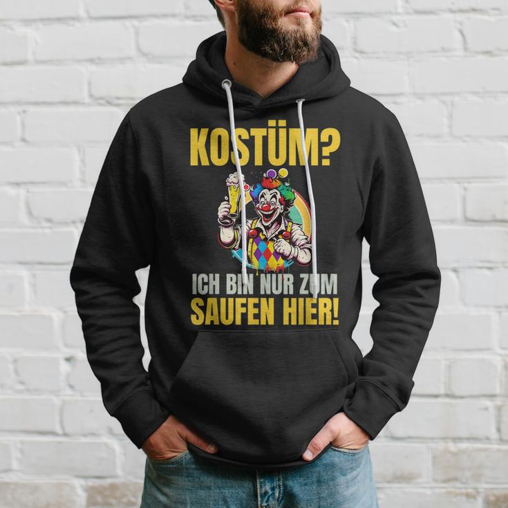 Costume Ich Bin Nur Zum Saufen Hier Carnival Costume Kapuzenpullover Geschenke für Ihn