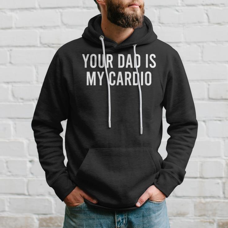 Your Dad Is My Cardio Weightlifting Training Meme Fitness Kapuzenpullover Geschenke für Ihn