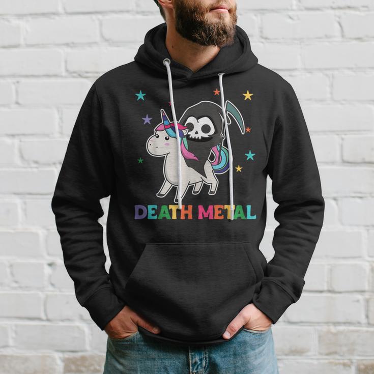 Death Metal Rock Music Death Riding Unicorn Unicorns Kapuzenpullover Geschenke für Ihn