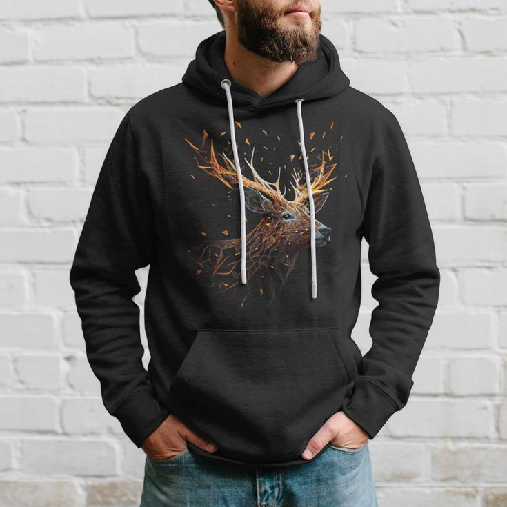 Deer Animal Motif Elk Forest Animal Print Deer Kapuzenpullover Geschenke für Ihn