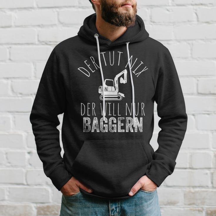 Der Tut Nix Der Will Nur Baggern Bagger Kapuzenpullover Geschenke für Ihn