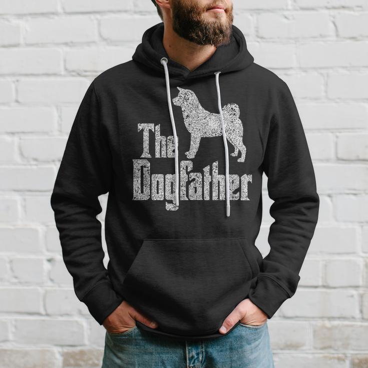 The Dogfather Akita Inu Dog Silhouette Kapuzenpullover Geschenke für Ihn