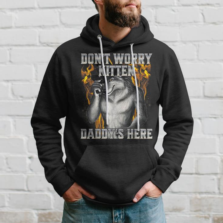 Dont Worry Kitten Daddys Here Kapuzenpullover Geschenke für Ihn