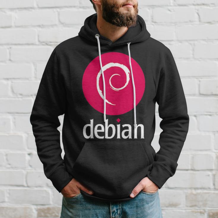 Double-Sided Debian Linux Software Of The Dedicated Community Kapuzenpullover Geschenke für Ihn