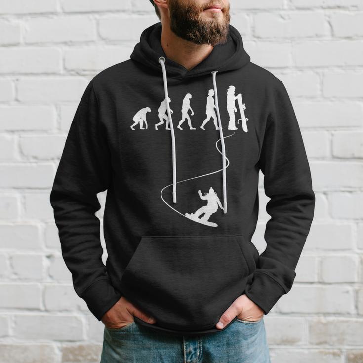 Drawn Simple Evolution Snowboard Kapuzenpullover Geschenke für Ihn