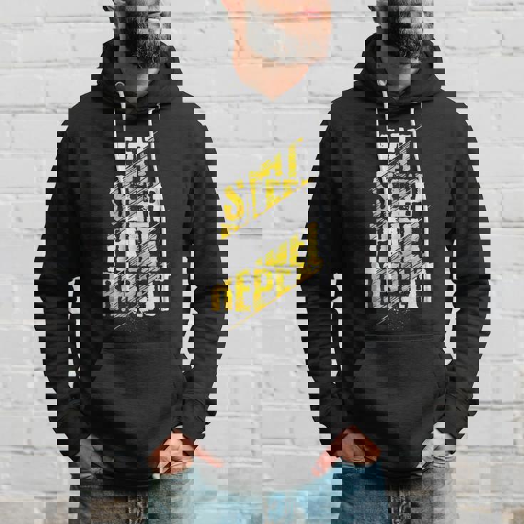 Eat Sleep Padel Repeat Padel Tennis Divertido Padelista Sin Mangas Sudadera Regalos para él