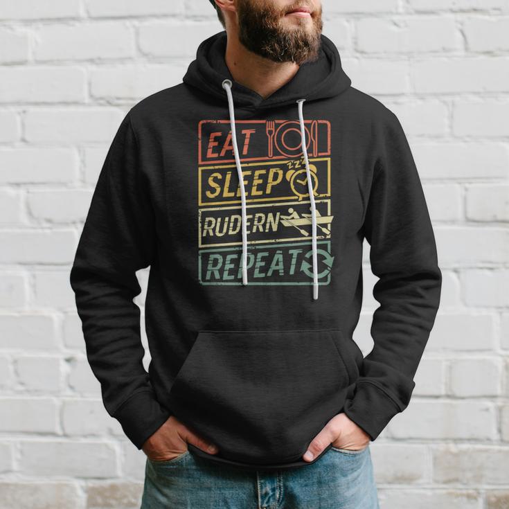 Eat Sleep Rowing Repeat Rowing Kapuzenpullover Geschenke für Ihn