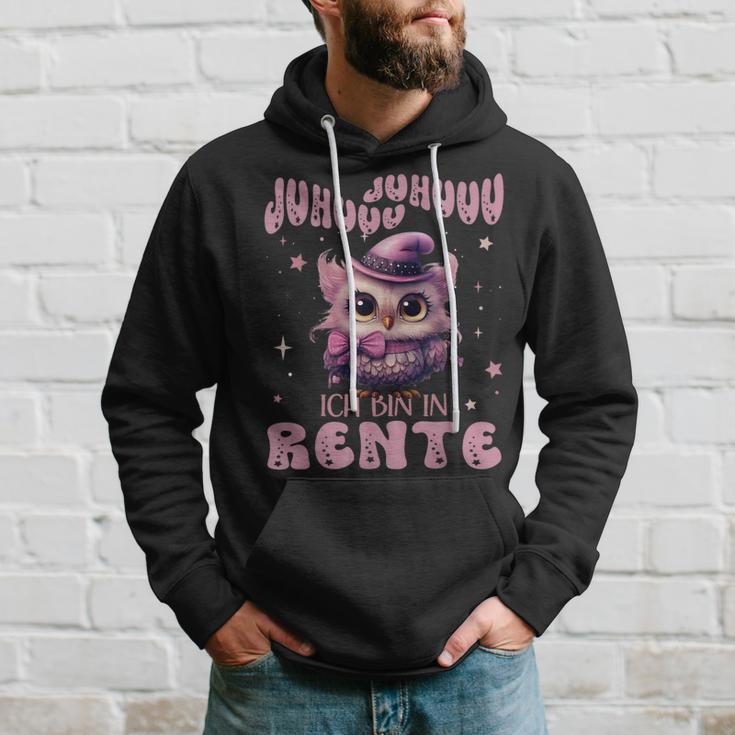 Eule Juhuuu Ich Bin In Rente Nachtteule Im Ruhestand Kapuzenpullover Geschenke für Ihn