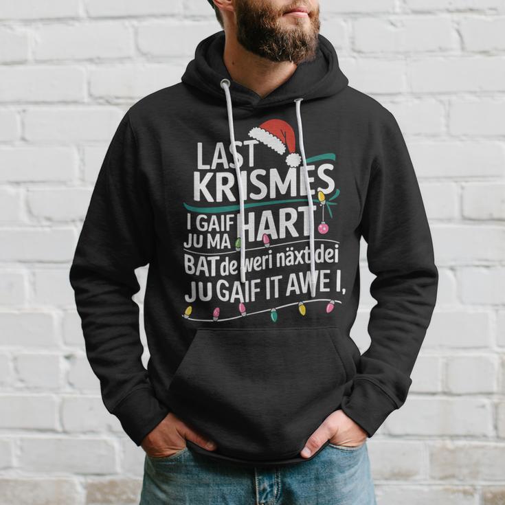 Last Christmas Parody Humour With Christmas Lights Kapuzenpullover Geschenke für Ihn