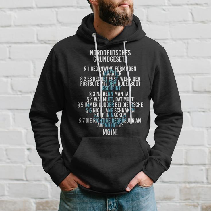 Slogan North Sea North German Basic Law Kapuzenpullover Geschenke für Ihn