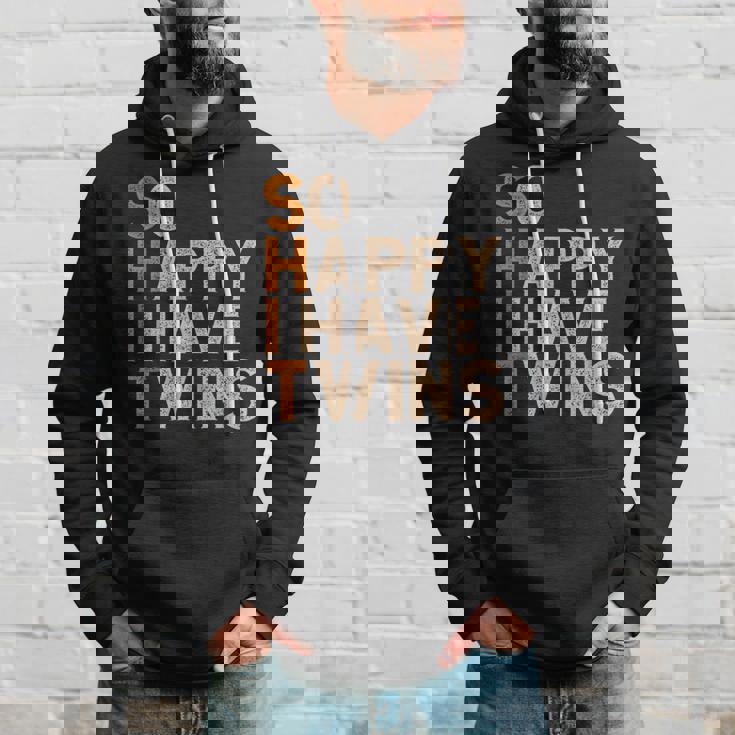 So Happy I Have Twins Día Del Padre Gemelos Divertidos Sudadera Regalos para él