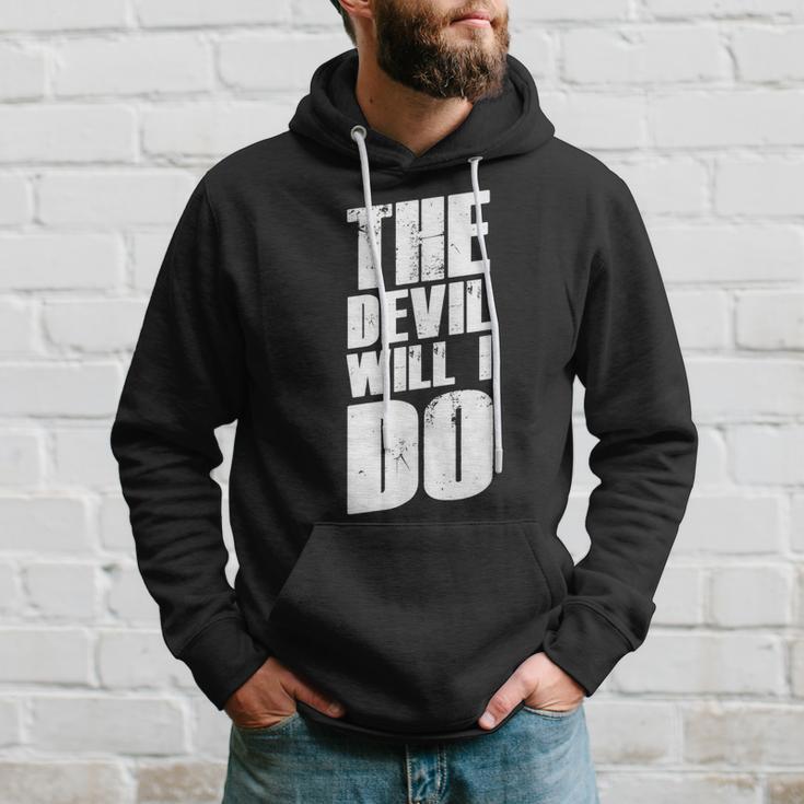 With German Slogans I The Devil Will I Do Kapuzenpullover Geschenke für Ihn