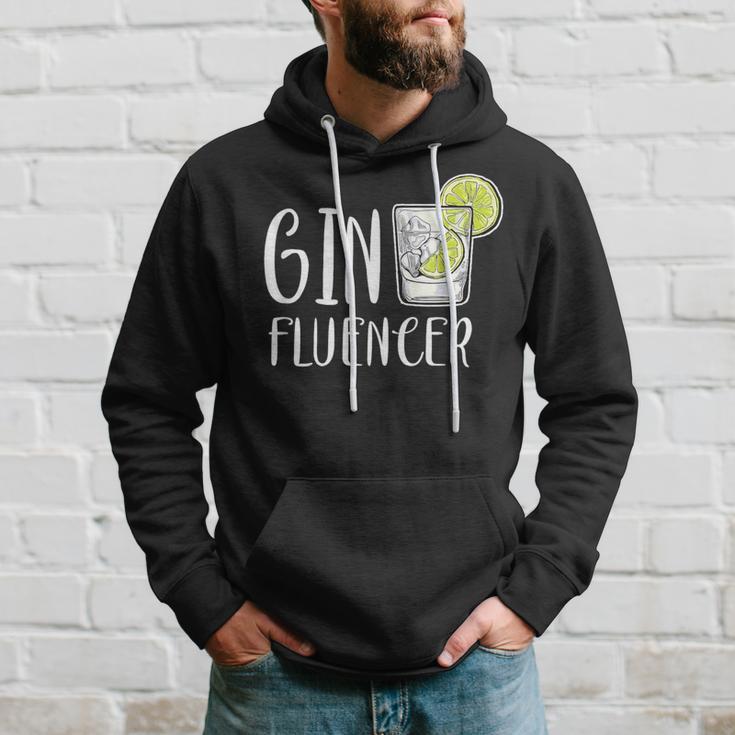 Ginfluencer Cocktail Gin Tonic Juniper Schnapps Alcohol Kapuzenpullover Geschenke für Ihn