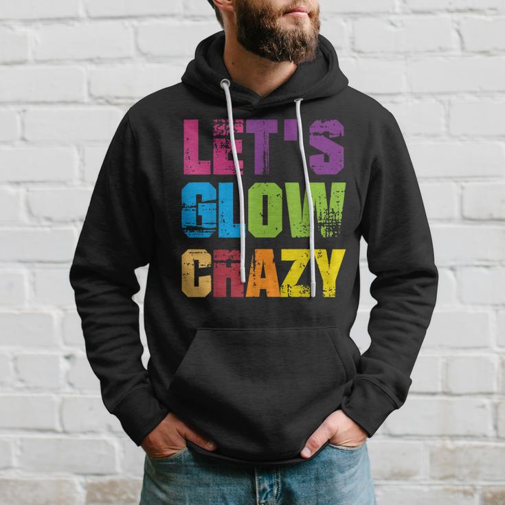 Lets A Glow Crazy Retro Colourful Quote Group Team Tie Dye Kapuzenpullover Geschenke für Ihn