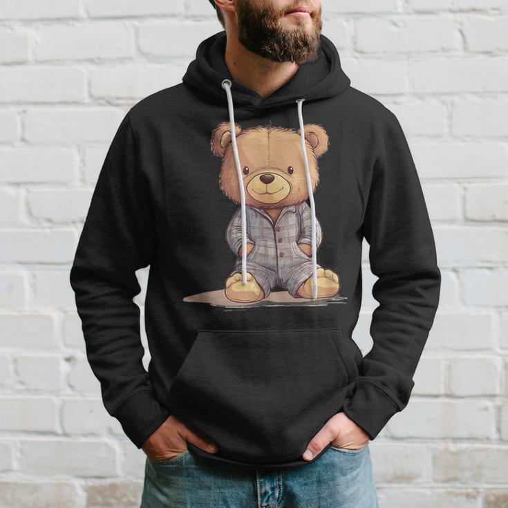 Great Teddy Bear In Soft And Cosy Pyjamas Kapuzenpullover Geschenke für Ihn