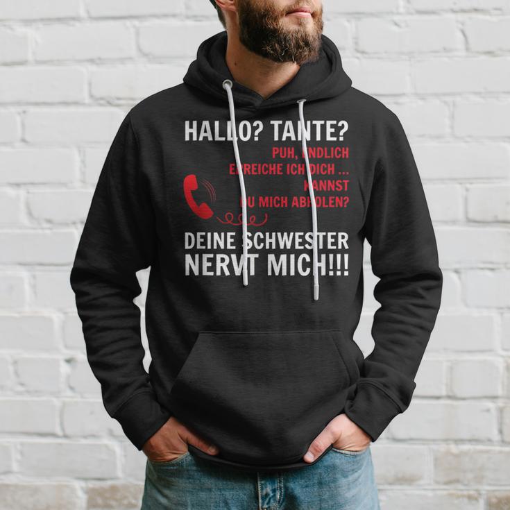 Hallo Tante Endlich Rereich Ich Dich Kann Du Mich Abholen HelloKapuzenpullover Geschenke für Ihn