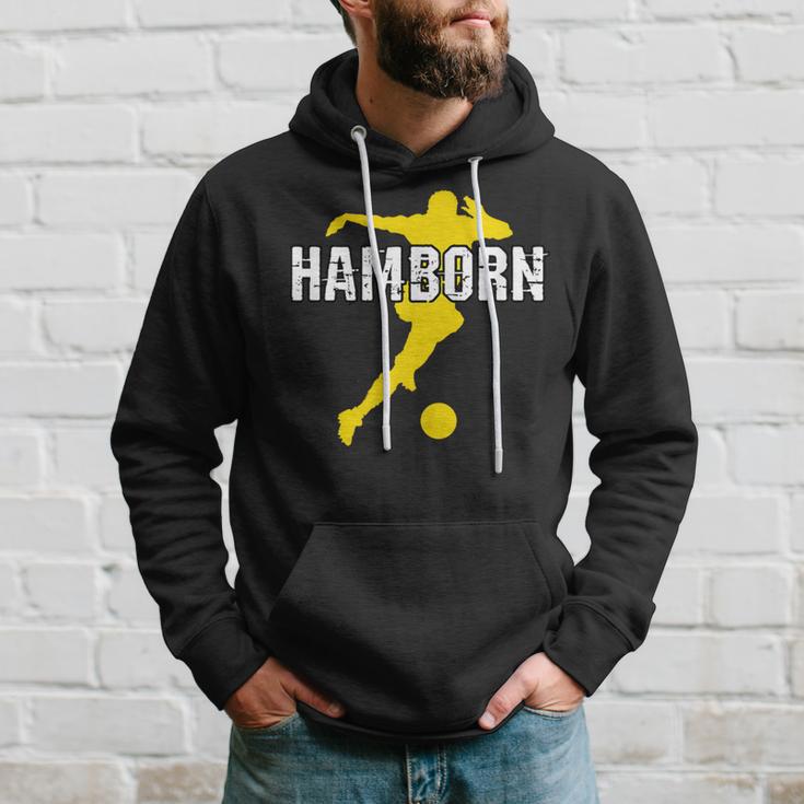 Hamborn Football Kicken Fan Nrw Stadium Yellow Kapuzenpullover Geschenke für Ihn