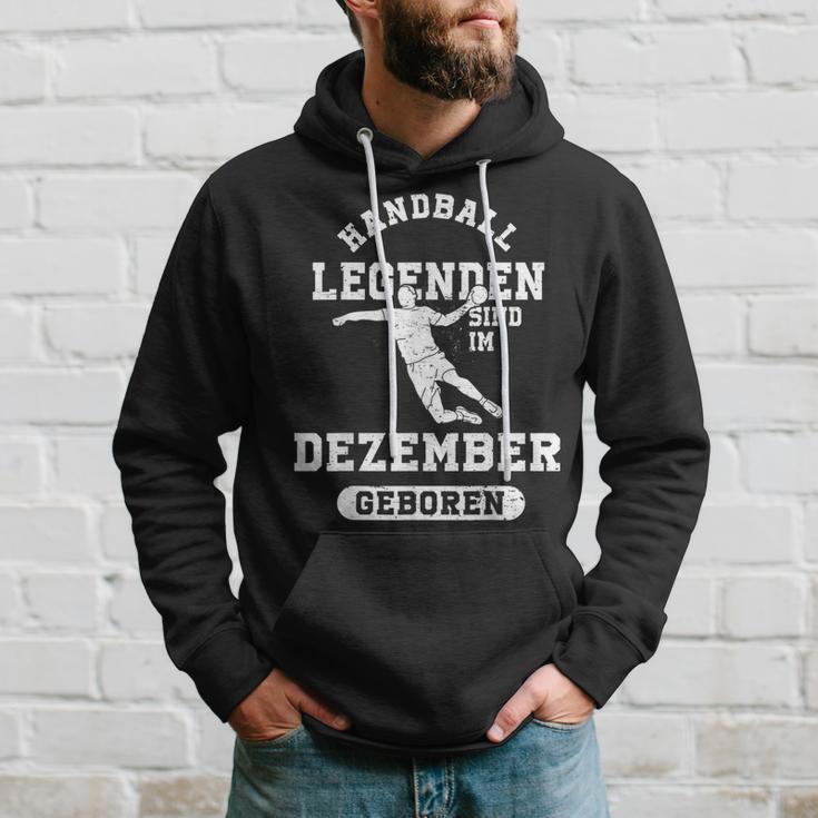 Handball Legends Are Born In December Birthday Kapuzenpullover Geschenke für Ihn