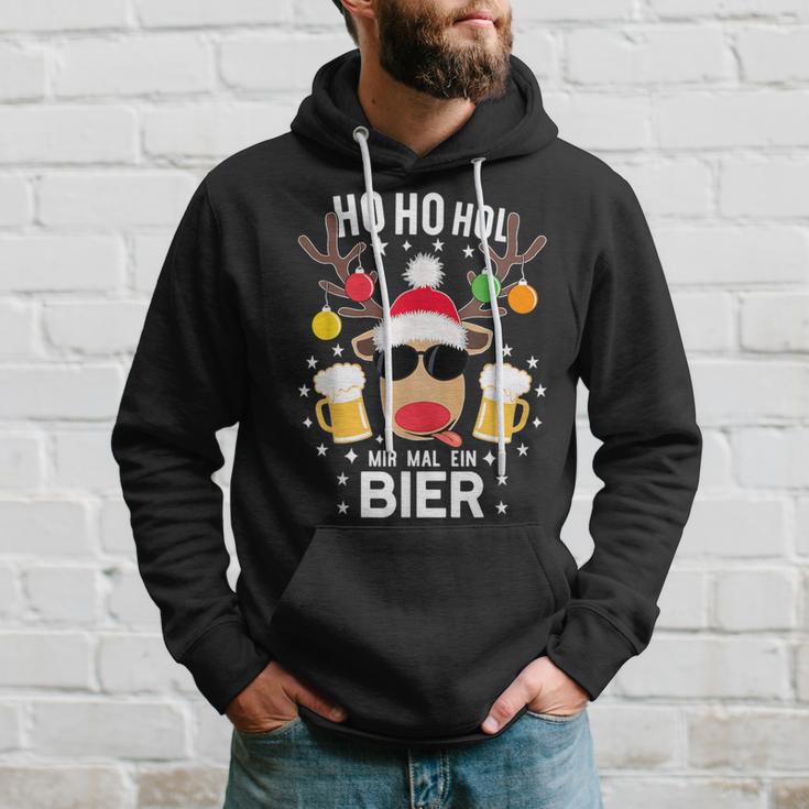 Ho Ho Hol Mir Mal Ein Bier Reindeer Christmas Kapuzenpullover Geschenke für Ihn