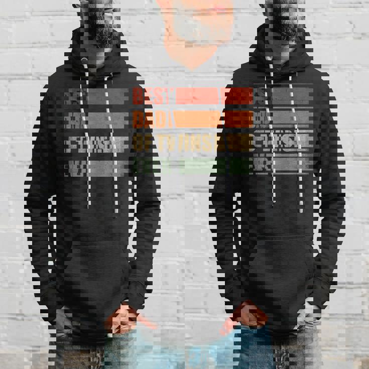 Hombre Padre De Gemelos Retro Papá Gemelo Papá De Mellizos Sudadera Regalos para él