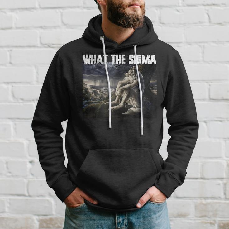 Human By Chance Alpha By Choice Cringe Werewolf Meme Kapuzenpullover Geschenke für Ihn