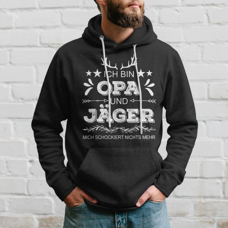 Ich Bin Opa Und Jäger Mich Hockiert Nichts Mehr Hagd I' Kapuzenpullover Geschenke für Ihn