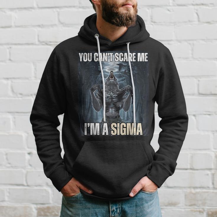 Ich Bin The Sigma Du Kannst Mich Nicht Erschrecken Wolf Meme Alpha Kapuzenpullover Geschenke für Ihn