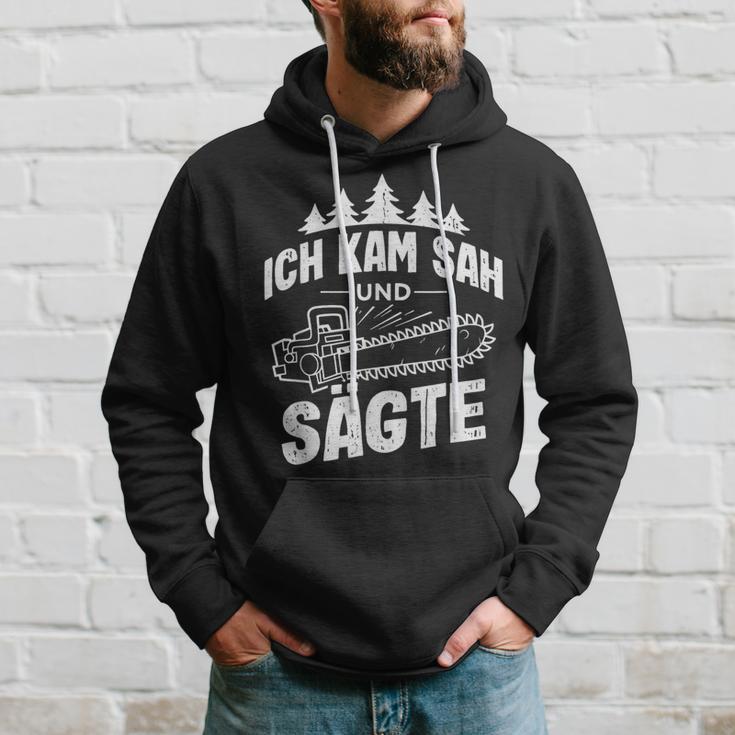 Ich Kam Sah Und Säte Chainsaw Lumberjack Kapuzenpullover Geschenke für Ihn