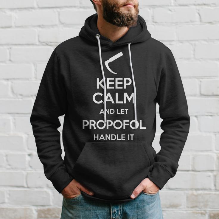 Keep Calm And Let Propofol Handle It Laryngoscope Anaesthesist Kapuzenpullover Geschenke für Ihn