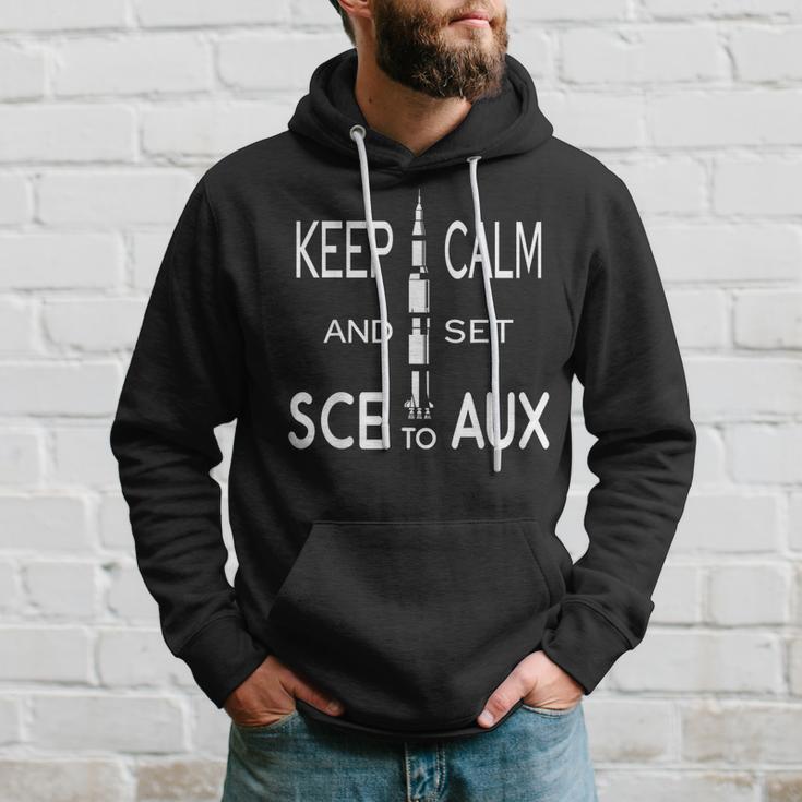 Keep Calm And Set Sce With Saturn For Rocket Science On Aux Kapuzenpullover Geschenke für Ihn