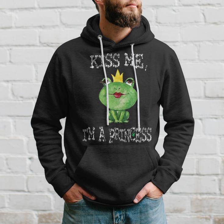 Kiss Me I'm A Princess Frog Kapuzenpullover Geschenke für Ihn