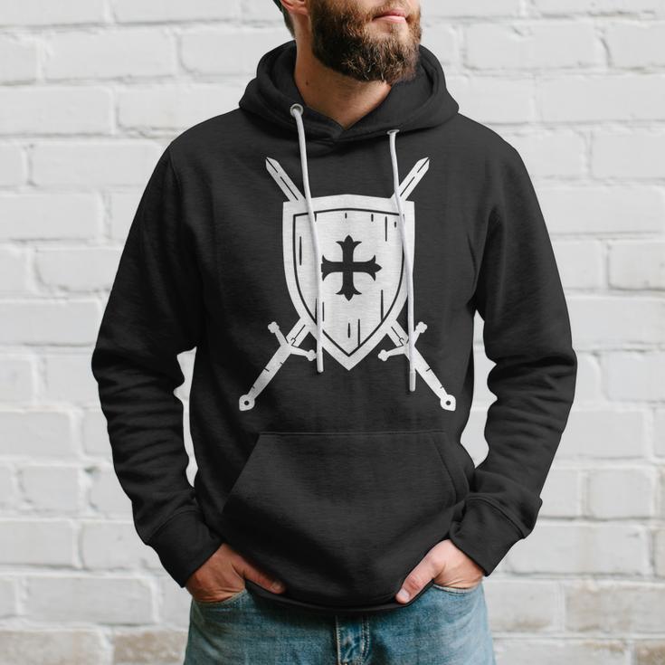 Knight Costume Knight Costume Shield Sword Kapuzenpullover Geschenke für Ihn