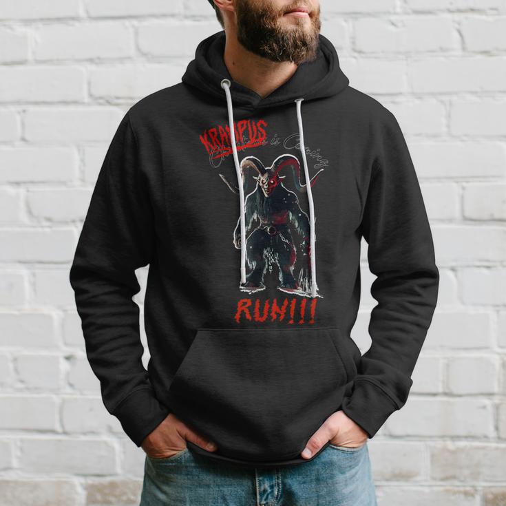 Krampus Is Coming Lauf Wenn Du Kannst Kapuzenpullover Geschenke für Ihn