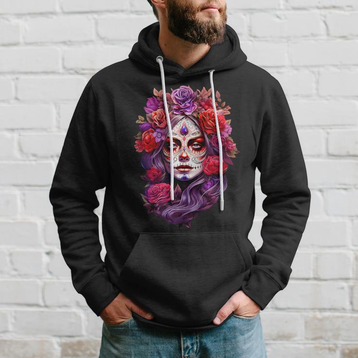 La Catrina Cool Dia De Muertos Day Of The Dead Kapuzenpullover Geschenke für Ihn