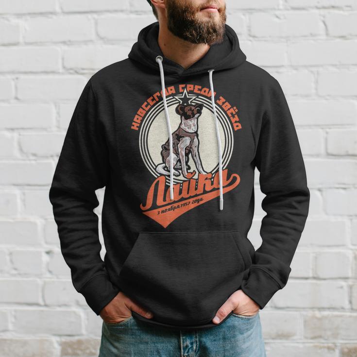 Laika Gagarin Dog Sputnik Propaganda Russia Ussr Kapuzenpullover Geschenke für Ihn