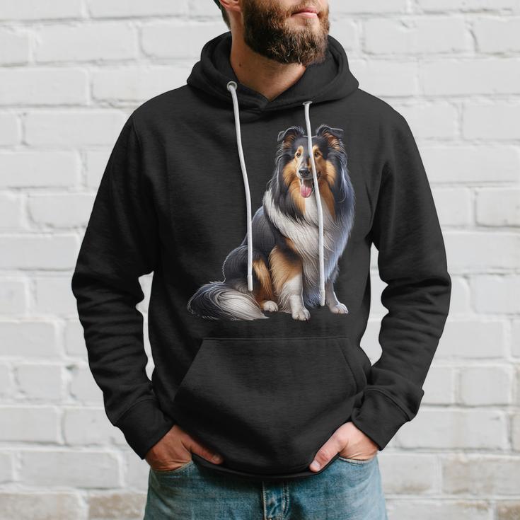 Langhaar Collie Motiv Collie Kapuzenpullover Geschenke für Ihn