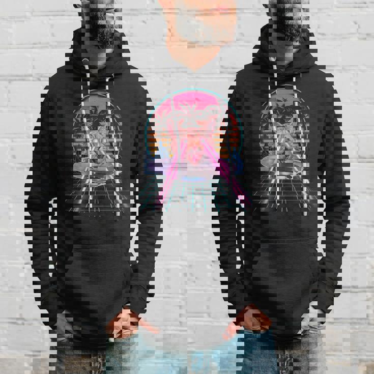 Laser Cat Eyes Kitten Ufo Retro 80S Cats Lovers Sudadera Regalos para él