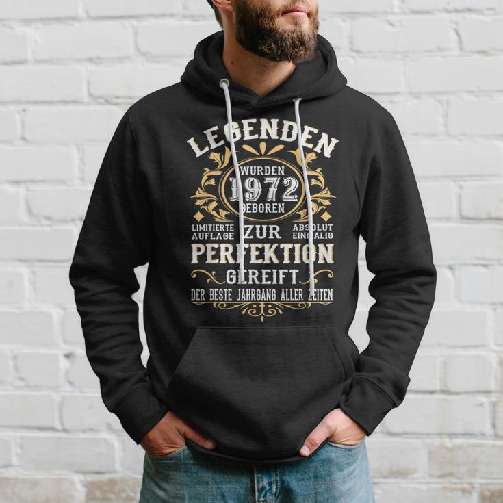 Legends 1972 Born intage 1972 Birthday Kapuzenpullover Geschenke für Ihn