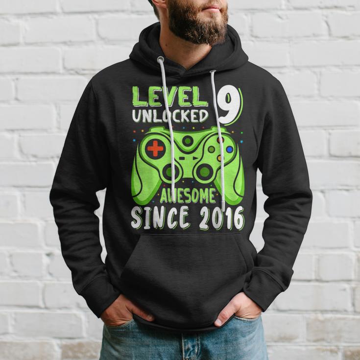 Level 9 Unlocked Awesome 2016Ideospiel 9Th Birthday Boy Kapuzenpullover Geschenke für Ihn