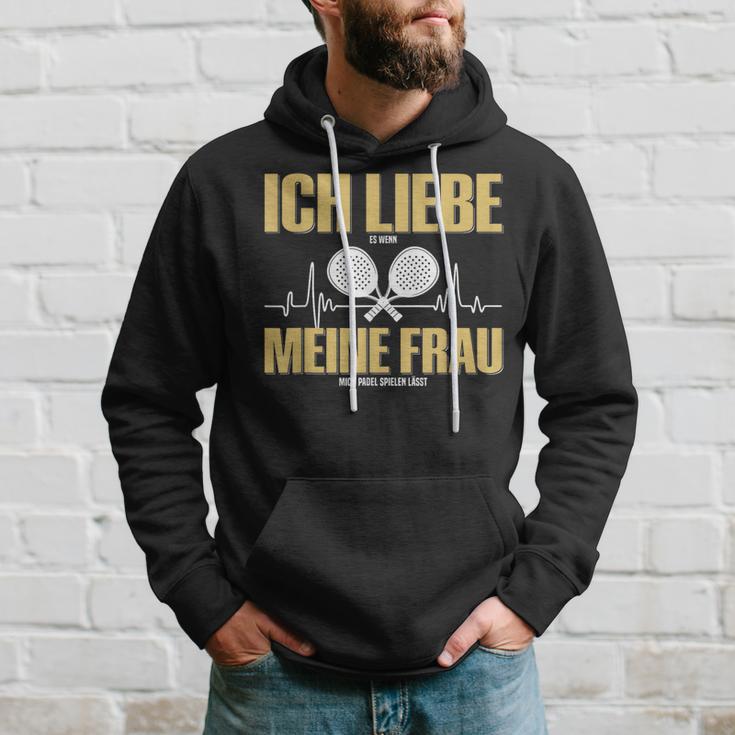 Liebe Es Wenn Meine Frauch Mich Padel Spielen Lässt Kapuzenpullover Geschenke für Ihn