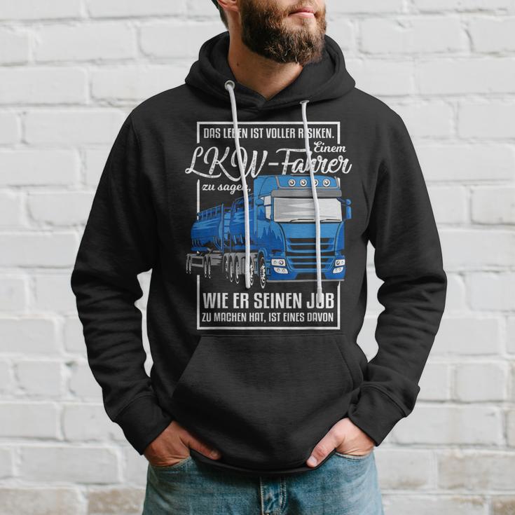 Lorry Motif With Saying For Truck Driver Kapuzenpullover Geschenke für Ihn