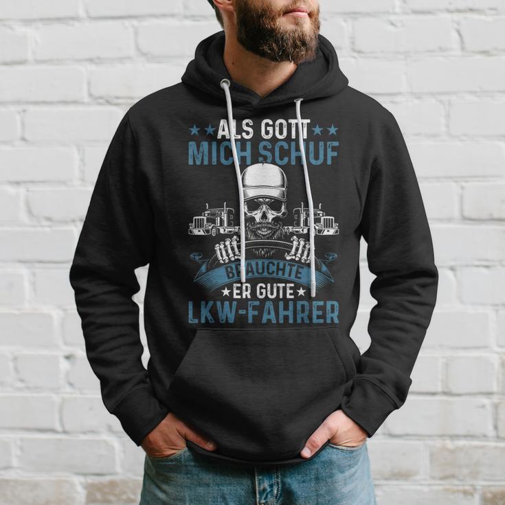 Lorry Driver Truck God Created Good Truck Driver Trucker Kapuzenpullover Geschenke für Ihn