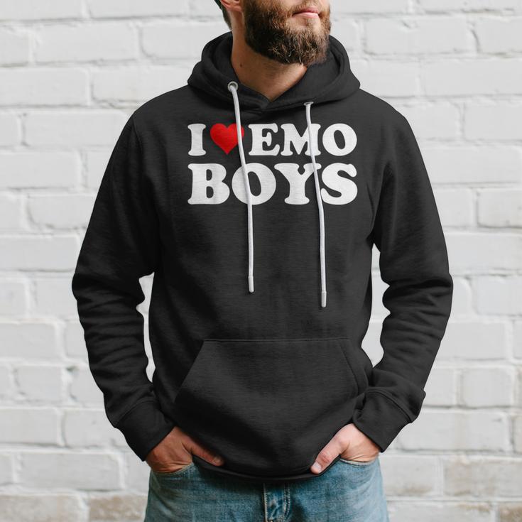 I Love Emo Boys Kapuzenpullover Geschenke für Ihn