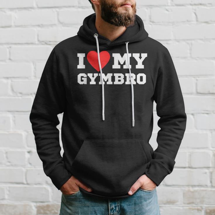 I Love My Gymbro Y2k Sigma Red Heart Kapuzenpullover Geschenke für Ihn