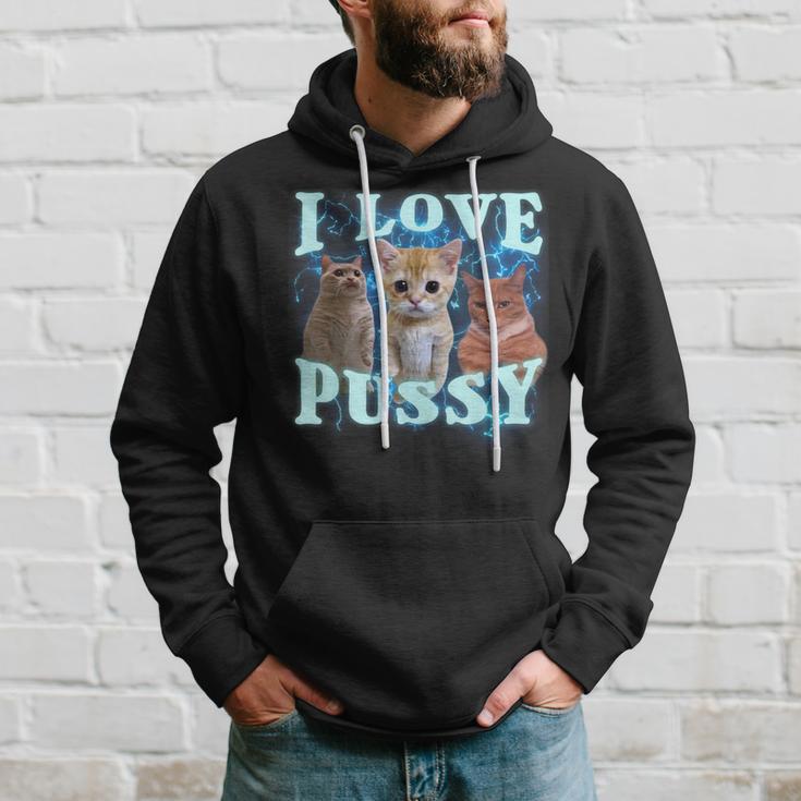 I Love Pussy Cat Kapuzenpullover Geschenke für Ihn