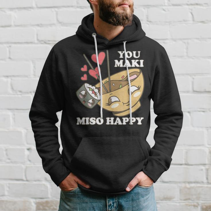 You Maki Miso Happy Sushi Kawaii Japan Kapuzenpullover Geschenke für Ihn