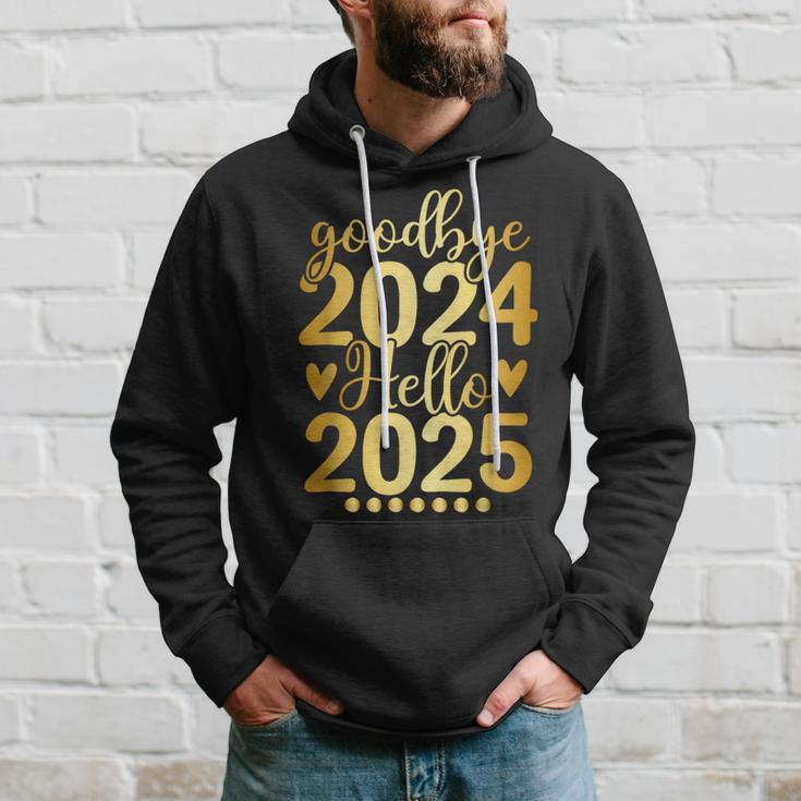 Matching Family Celebration New Year's Eve Goodbye 2024 Hello 2025 Kapuzenpullover Geschenke für Ihn