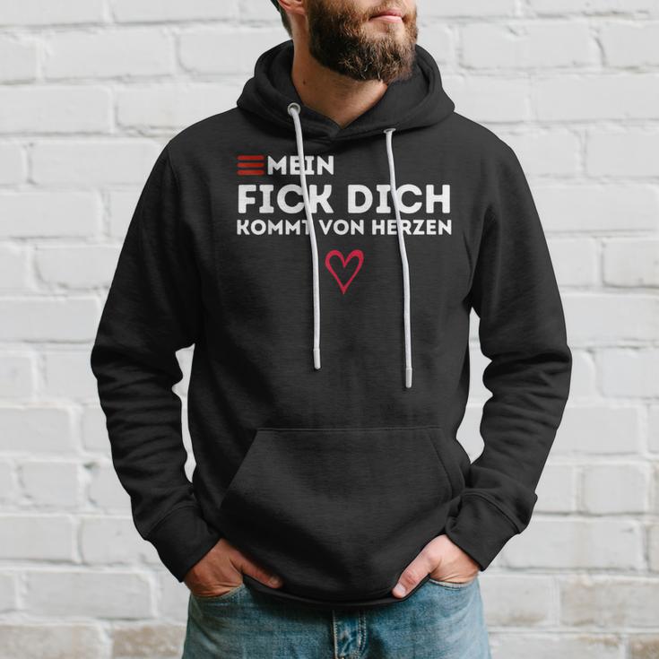 Mein Fick Dich Kommton Herzen Humour Sarcasm Kapuzenpullover Geschenke für Ihn