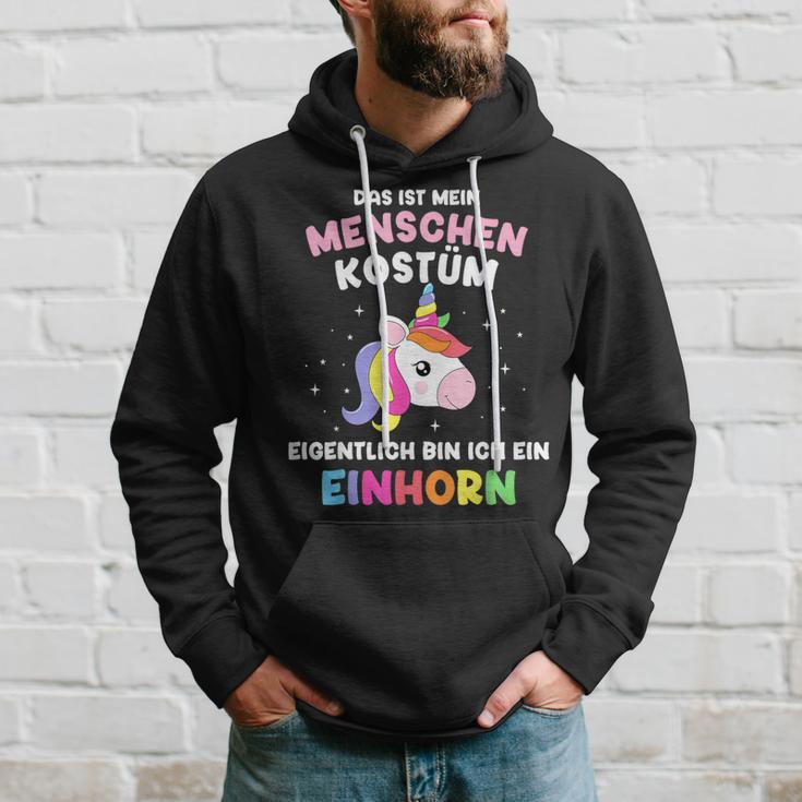 Mein Menschen Bin Einhorn For Carnival Kapuzenpullover Geschenke für Ihn