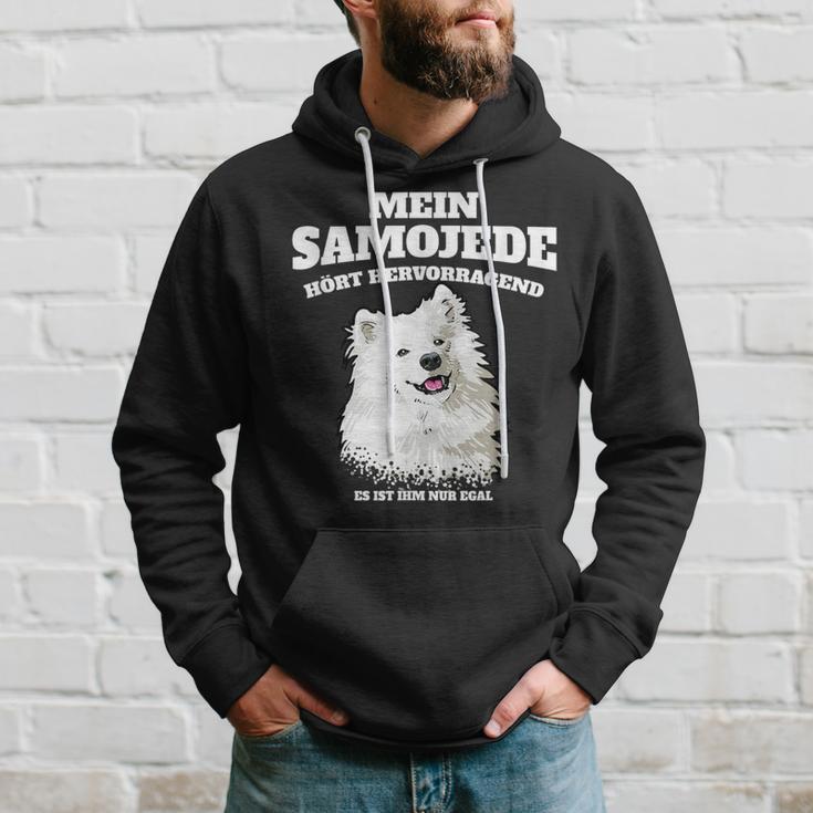 Mein Samojede Hört Superb Es Ist Ihm Nur Egal Gassi Kapuzenpullover Geschenke für Ihn